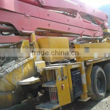 used excellent concrect pump truck putzmerister 37m in shanghai