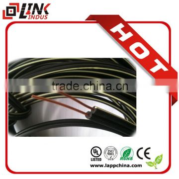 2core solid bare annealed copper wire 1core galvanized steel messenger high speed communication telephone cable