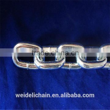 2mm-25.4mm Electic Galvanize Ordinary Mild Steel Link Chain