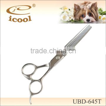 ICOOL UBD-645T high quality silver color pet thinning scissors