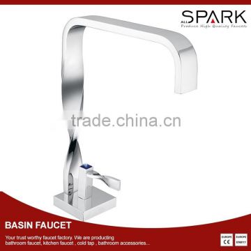Artistical basin faucet single hole polished taps