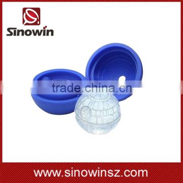 NEW Ice Cube Round Ball Mould Tray Desert Sphere Death Star 3D