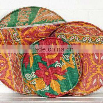 Vintage Kantha floor cushion