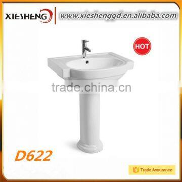 fashion hot sell pedestal hand basin for middle east