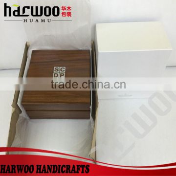 wooden rectangle watch box,simple wooden watch gift box,wooden display watch box
