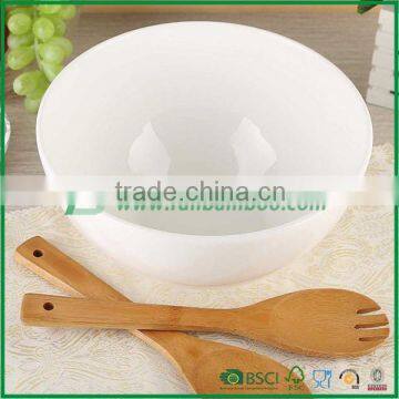 FB1-5024 bamboo material bowl serving tray with spoon 2015 new design