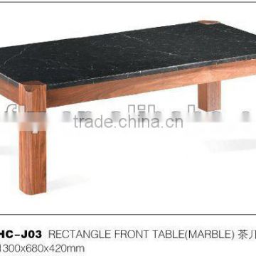 Solid walnut rectangle front table