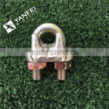 A Type Yellow Zinc Plated Malleable Wire Rope Clip