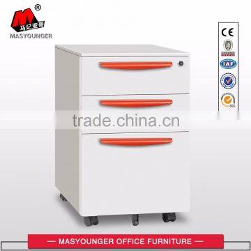 Good quality office use steel mobile pedestal storage cabinet