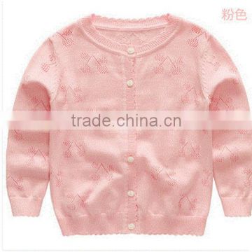 2016 Latest design baby girl winter cotton windproof sweater