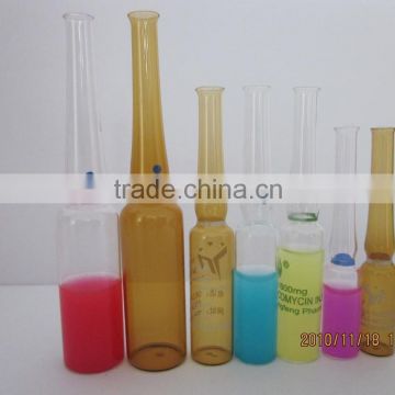 2ml printing injection amber glass ampoule