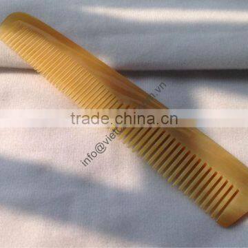 Water buffalo horn comb, made in Vietnam, size 16.5cm x 3cm