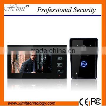 Video door phone for apartment villa door bell with card access control reader door lock system