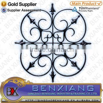 Wrought Iron rosette panels made by Qingdao Benxiang for decorate