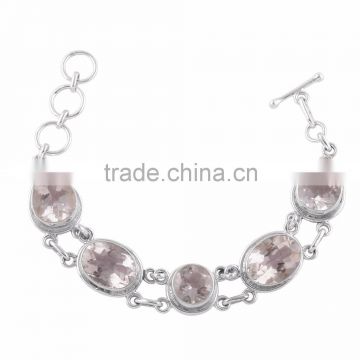 925 sterling silver jewelry quartz stone silver bracelet wholesale Indian jewelry
