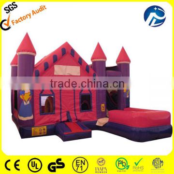 pink inflatable bouncer slide for girls