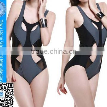 In stock wholesale full body swimwear luxurious seersucker swimsuit for women