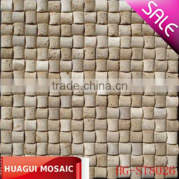 Hotsale in Kuwait round travertine mosaic HG-ST8026