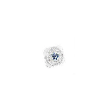 Silver&Blue Diamond Home Button Keypad Silver for Apple iPhone 5