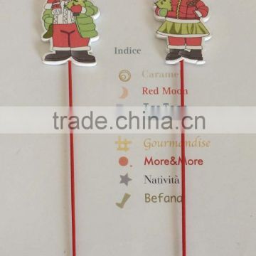 Christmas Wooden boy/girl Stick with gifts onament cheap XMAS decoration stick
