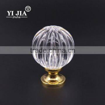 contemporary gold finish pumpkin crystal glass knobs and pulls for dresser