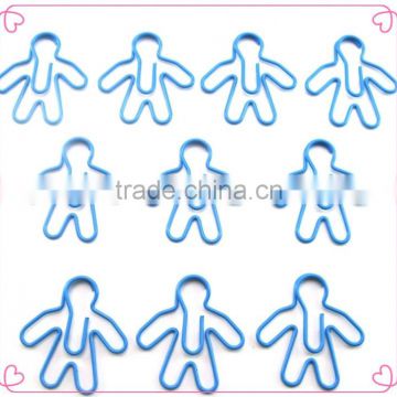 Office stationery human shaped paper clip metal wire clip gifts