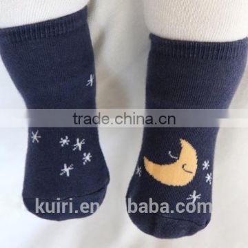 Children cute socks baby AB kids cloud moon socks baby rubber slip-resistant floor socks