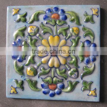 Blue Pottery Vintage Tile