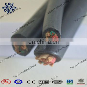 SOOW 4*14AWG flexible copper conductor rubber insulation and sheath cable -40C-90C