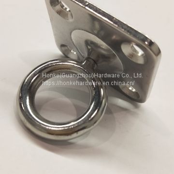 Stainless Steel Square Eyelet With Ring & Rigging Hardware Rotary Eyelet