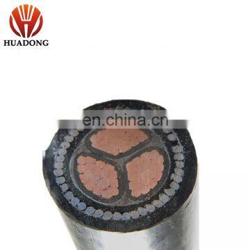 Huadong 3x15mm2 cu / al conductor xlpe / pvc insulated power cable