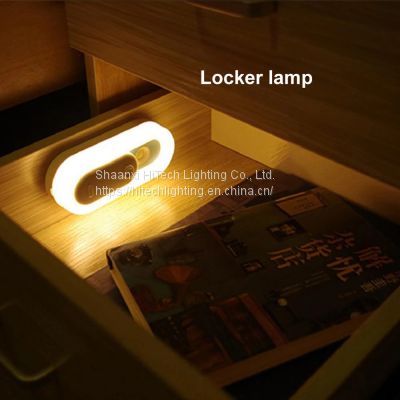 Magnetic Slide Switch LED Night Lamp Built-in Rechargeable Battery PIR Motion Sensor Led Cabinet Light For Wardrobes Cupboards