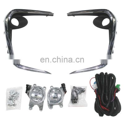 DongSui Wholesale Auto Fog Lamp Frame ABS&GLASS fog lamp cover Sealed with Fog light For Toyota corolla 2020