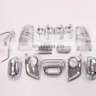 car Accessories Chrome Kits Handle Cover Bowl + Lamp Cover + Mirror Frame Fit  For Rush 2018+ D-MAX 2016 VW Amarok