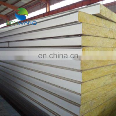 Chinese factory direct sales highest quality rock wool steel structure  sandwich panel for warehouse and workshop