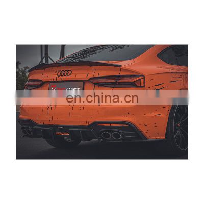 Military Quality 100% Dry Carbon Fiber Material Corrosion-resistant Rear Spoiler Wing For AUDI A5 S5 B9.5(21)