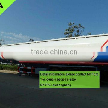 China carbon steel 40000-60000L 3 axles feeds transport semi trailer 0086-13635733504