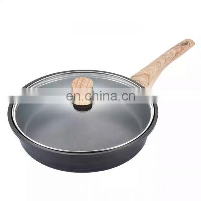 OEM Die Cast Non Stick Frying Pan Bakelite Handle Cooking Pots And Pans Smoke Less Deep Fry Cast Aluminum Cooking Pot