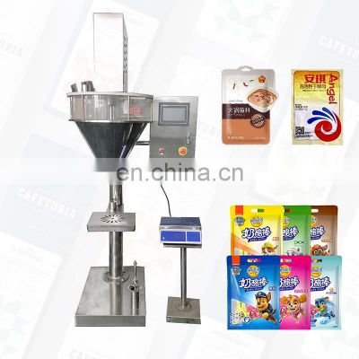 Small Volume Semi-automatic Rotary Detergent Dry Chemical Toner Powder Auger Filling Machine Packing