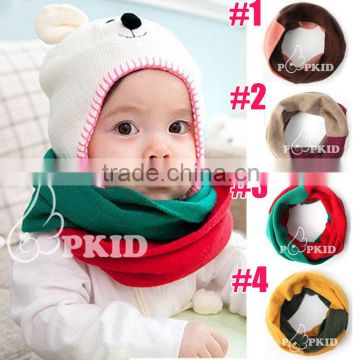 Acrylic Knitted Fashion Winter Baby Girls Scarf