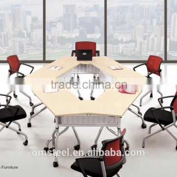 Top quality office furniture stainless steel metal training table