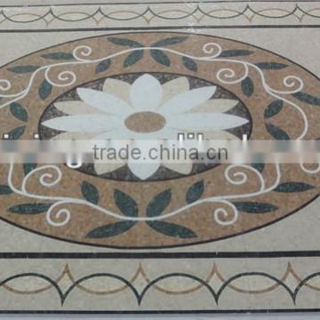 square natural marble mosaic puzzle decorate the floor or wall