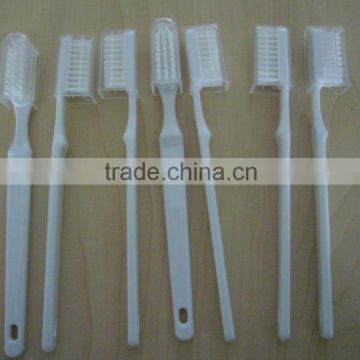 disposable toothbrush with dustproof cap