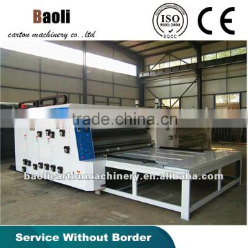 Manual operate semi automatic corrugated printing die cutting machine carton printing die cutting machine
