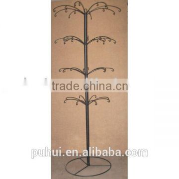 elegant shape floor metal crafts display rack from china