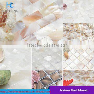 Pearl white freshwater shell seamless mosaic tile for wall decoration