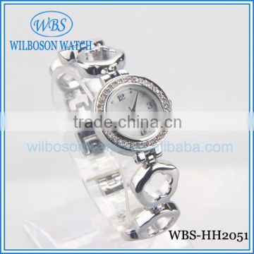 Hot sale lady stone bracelet watch