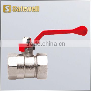 C.P. Reduced-flow Brass Ball Valve F.F. with Lever Handle