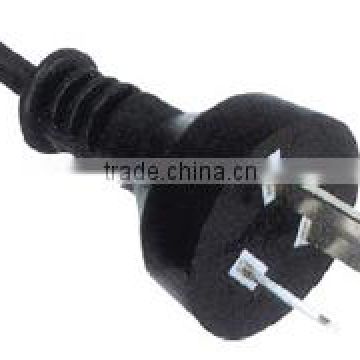 Argentina standard IRAM approval 250v power plug with rubber cord