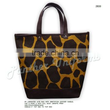 Jute bags with Animal print